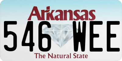 AR license plate 546WEE