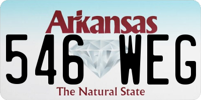 AR license plate 546WEG