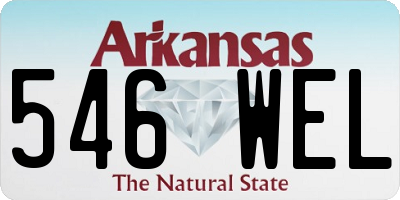 AR license plate 546WEL