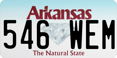 AR license plate 546WEM