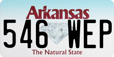 AR license plate 546WEP