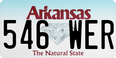 AR license plate 546WER