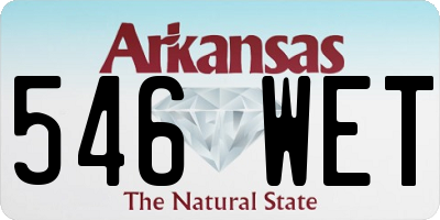 AR license plate 546WET