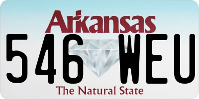 AR license plate 546WEU