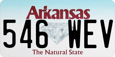 AR license plate 546WEV