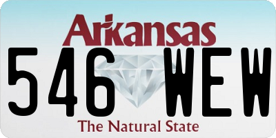 AR license plate 546WEW
