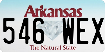 AR license plate 546WEX