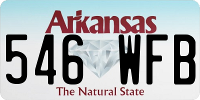 AR license plate 546WFB