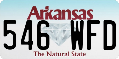 AR license plate 546WFD