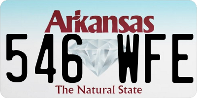 AR license plate 546WFE