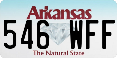 AR license plate 546WFF
