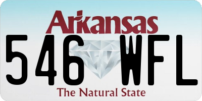AR license plate 546WFL