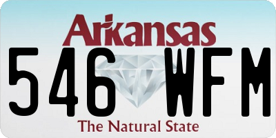 AR license plate 546WFM