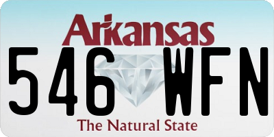 AR license plate 546WFN