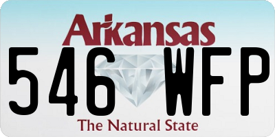 AR license plate 546WFP