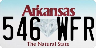 AR license plate 546WFR