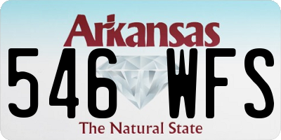 AR license plate 546WFS