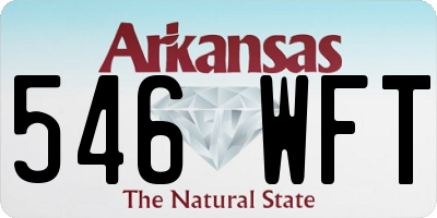 AR license plate 546WFT