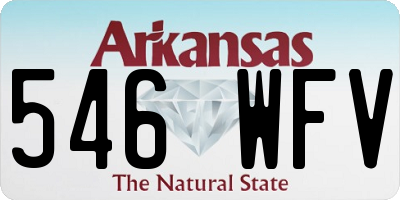 AR license plate 546WFV