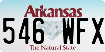 AR license plate 546WFX