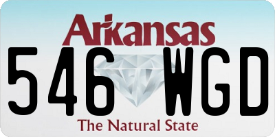 AR license plate 546WGD