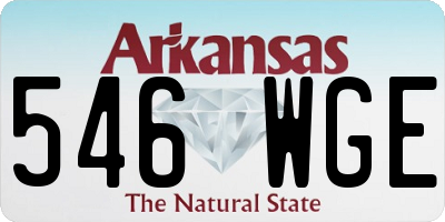 AR license plate 546WGE