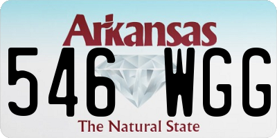 AR license plate 546WGG