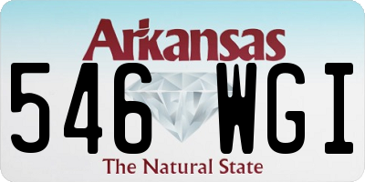 AR license plate 546WGI
