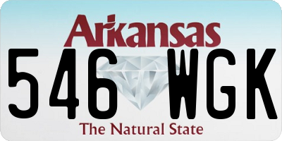 AR license plate 546WGK
