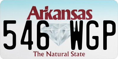 AR license plate 546WGP