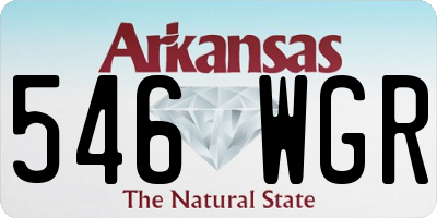 AR license plate 546WGR