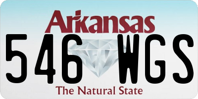 AR license plate 546WGS