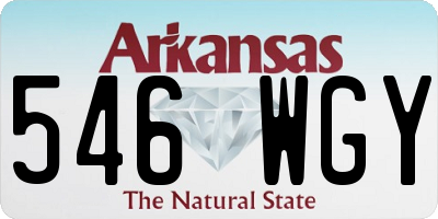 AR license plate 546WGY