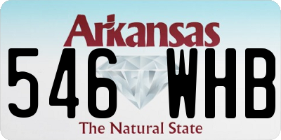 AR license plate 546WHB