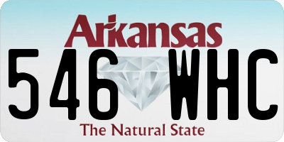 AR license plate 546WHC