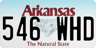AR license plate 546WHD