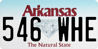AR license plate 546WHE