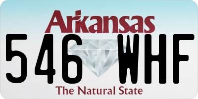 AR license plate 546WHF
