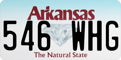 AR license plate 546WHG