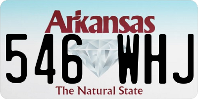 AR license plate 546WHJ