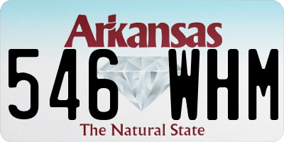 AR license plate 546WHM
