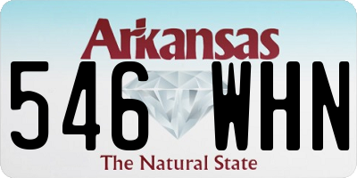 AR license plate 546WHN