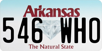 AR license plate 546WHO