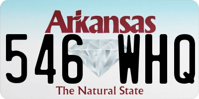 AR license plate 546WHQ