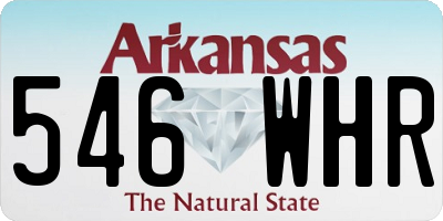 AR license plate 546WHR