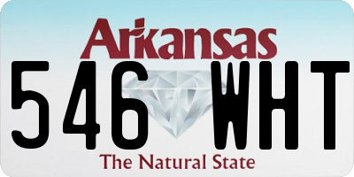 AR license plate 546WHT