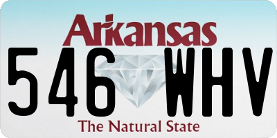 AR license plate 546WHV