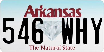 AR license plate 546WHY