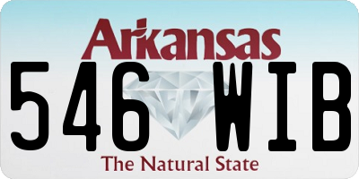 AR license plate 546WIB