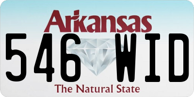AR license plate 546WID